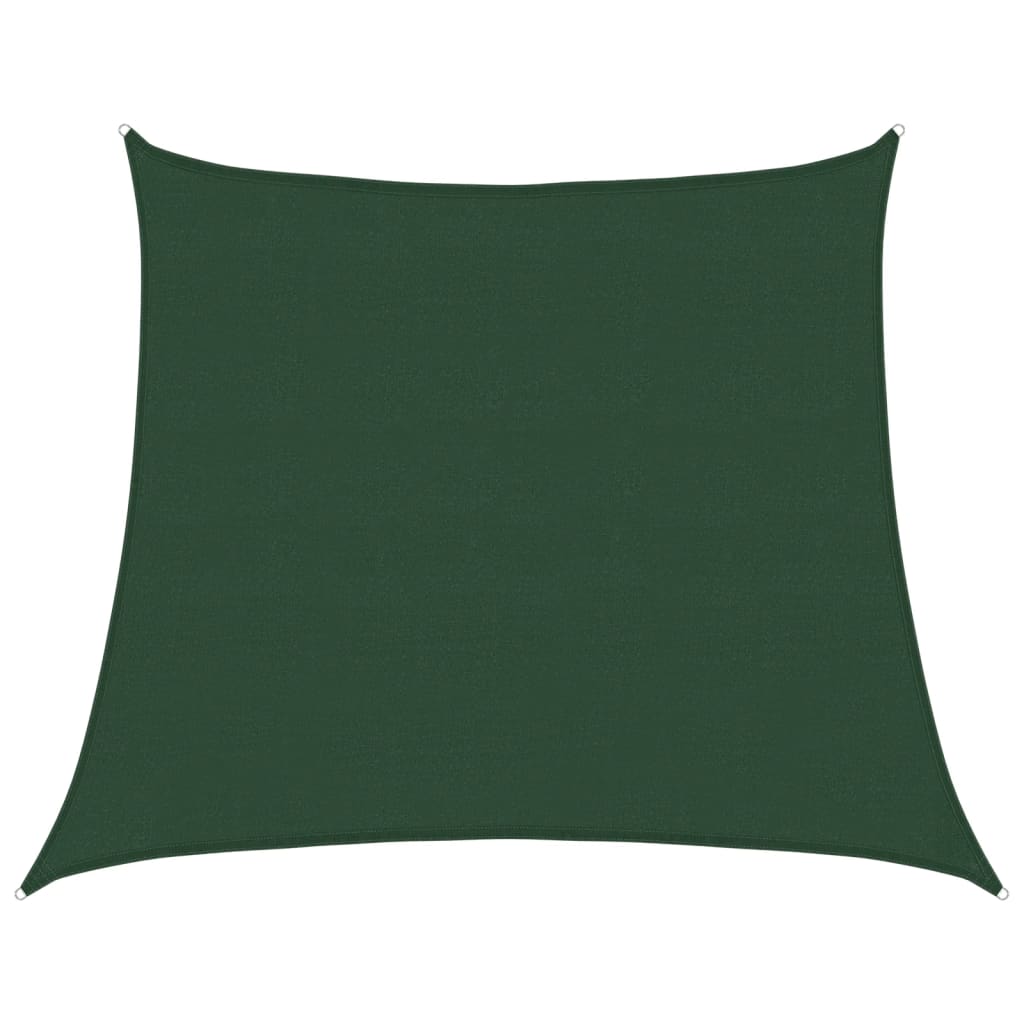 vidaXL Pânză parasolar, verde închis, 4/5x4 m, HDPE, 160 g/m²