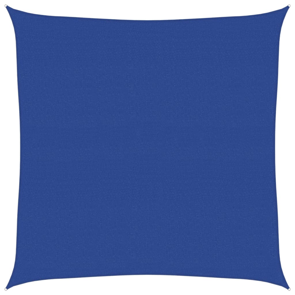 vidaXL Pânză parasolar, albastru, 7x7 m, HDPE, 160 g/m², pătrat