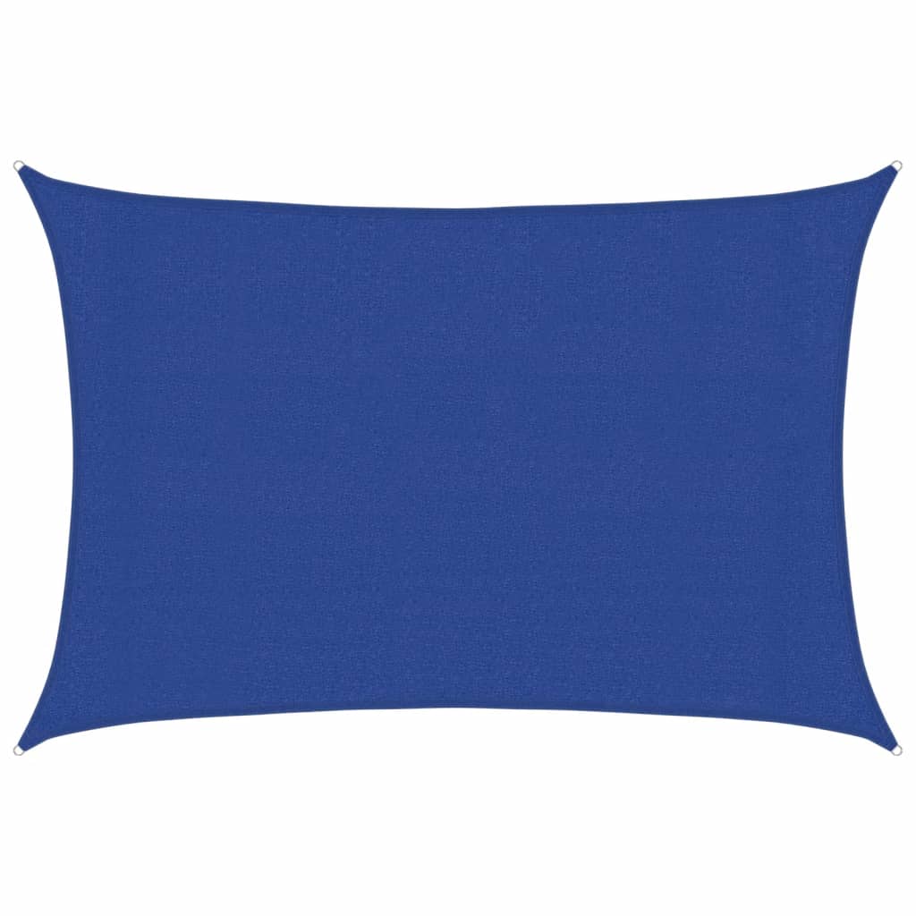vidaXL Pânză parasolar, albastru dreptunghiular 3x4 m HDPE 160 g/m²