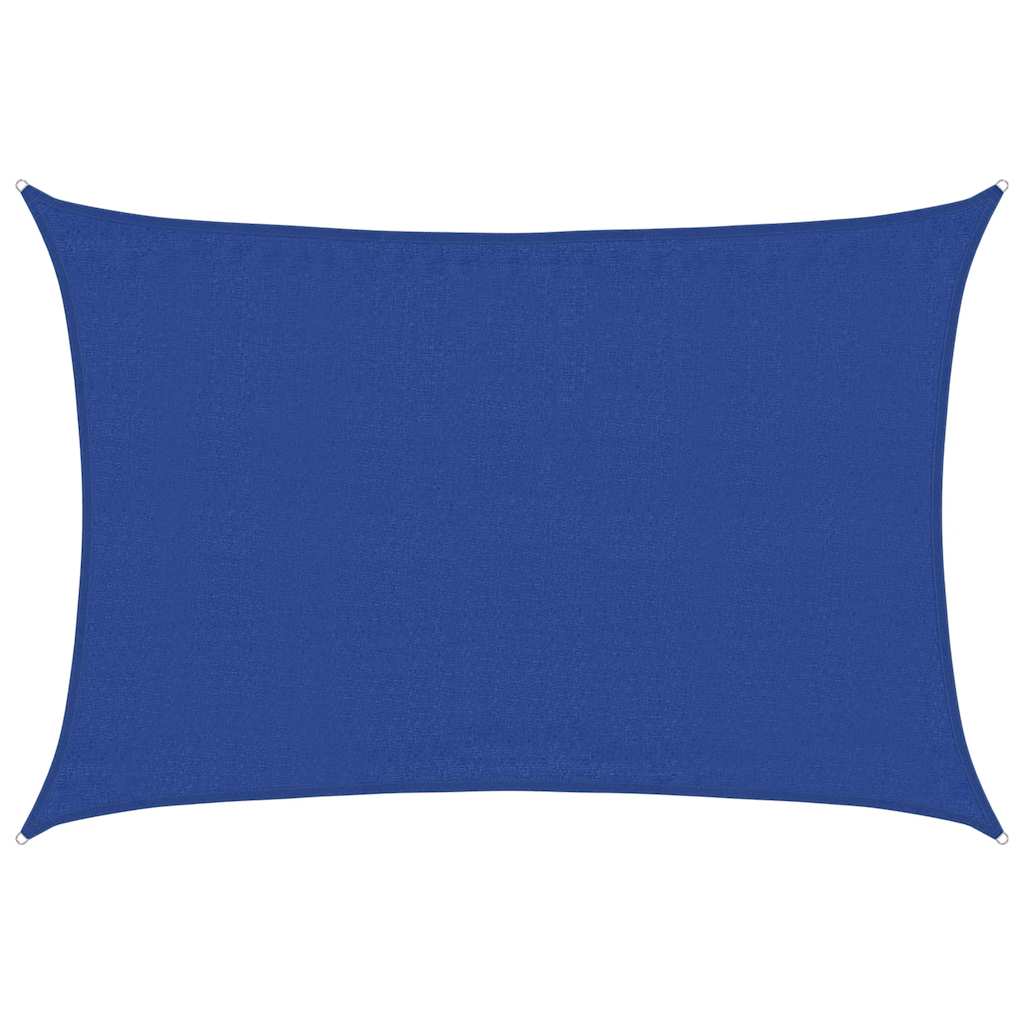 vidaXL Pânză parasolar, albastru dreptunghiular 3,5x5 m HDPE 160 g/m²