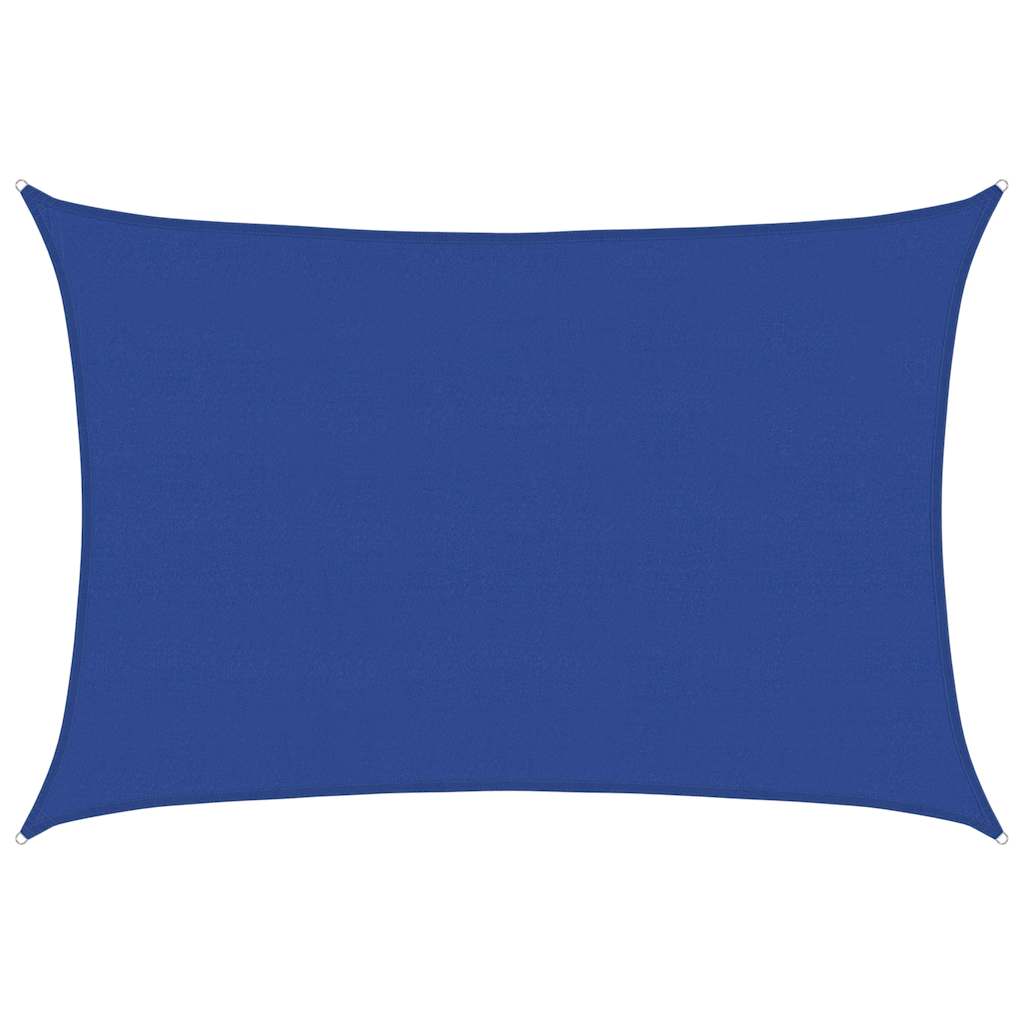 vidaXL Pânză parasolar, albastru dreptunghiular 5x6 m HDPE 160 g/m²