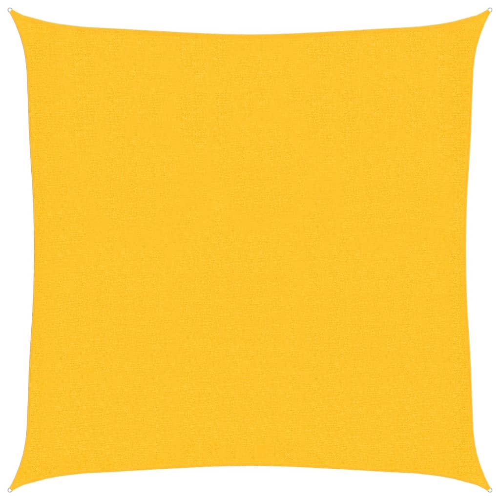 vidaXL Pânză parasolar, galben, 2,5x2,5 m, HDPE, 160 g/m² vidaXL Pânză parasolar, galben, 2,5x2,5 m, HDPE, 160 g/m²