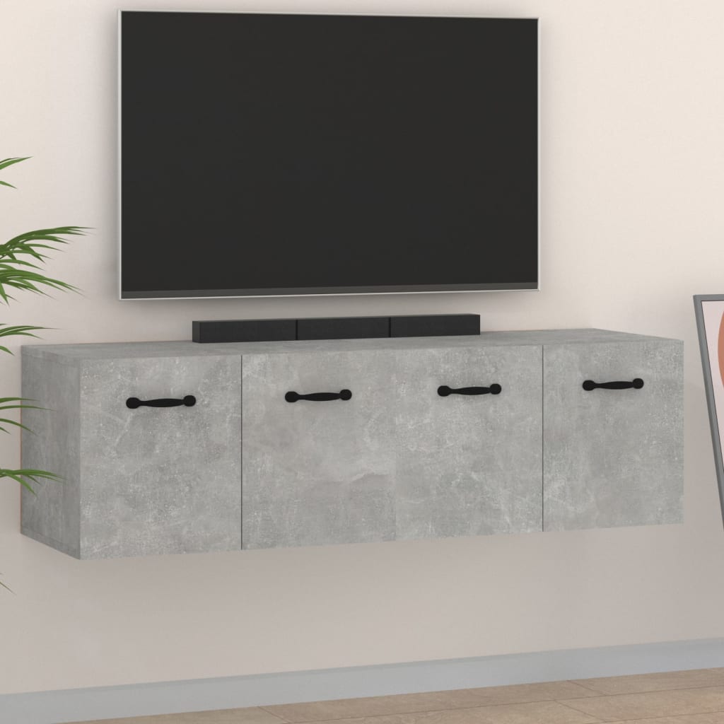 vidaXL Dulapuri de perete 2 buc. gri beton 80x35x36,5cm lemn prelucrat vidaXL Dulapuri de perete 2 buc. gri beton 80x35x36,5cm lemn prelucrat