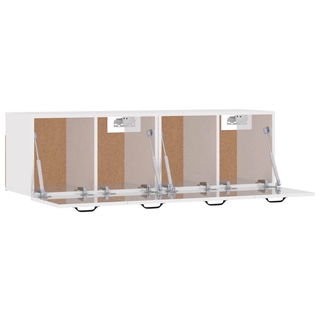 vidaXL Dulapuri de perete 2 buc. alb extralucios 80x36,5x35 cm lemn vidaXL Dulapuri de perete 2 buc. alb extralucios 80x36,5x35 cm lemn