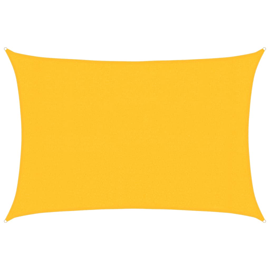 vidaXL Pânză parasolar, galben, 3x4,5 m, HDPE, 160 g/m²
