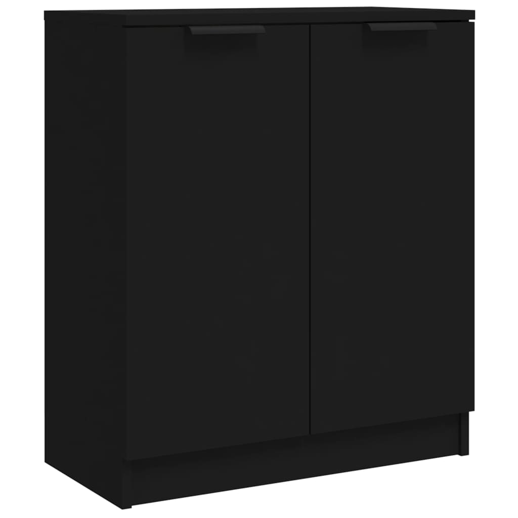 vidaXL Servante, 2 buc., negru, 60x30x70 cm, lemn compozit vidaXL Servante, 2 buc., negru, 60x30x70 cm, lemn compozit