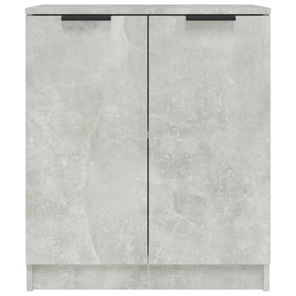 vidaXL Servante, 2 piese, gri beton, 60x30x70 cm, lemn prelucrat