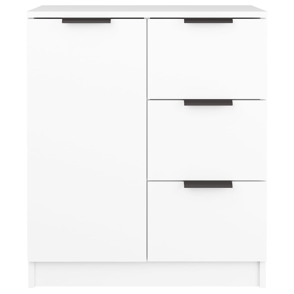 vidaXL Servante, 2 buc.,, alb, 60x30x70 cm, lemn prelucrat