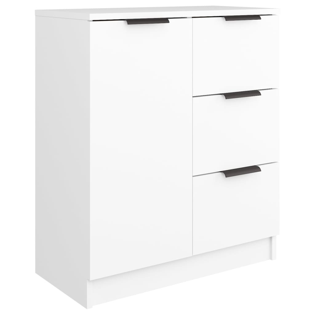 vidaXL Servante, 2 buc.,, alb, 60x30x70 cm, lemn prelucrat