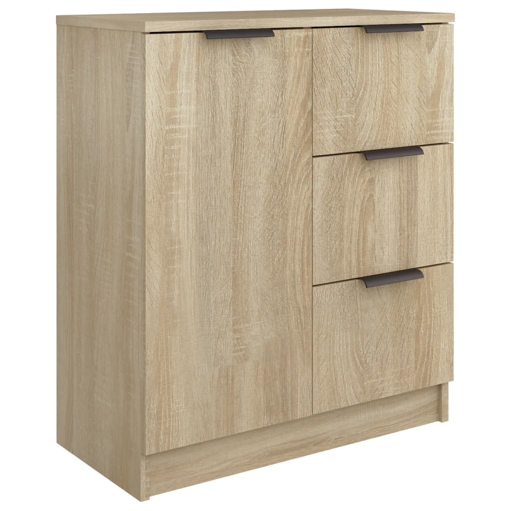 vidaXL Servante, 2 buc., stejar sonoma, 60x30x70 cm, lemn prelucrat