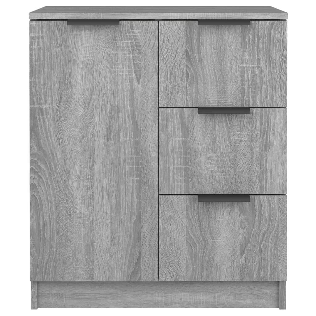 vidaXL Servante, 2 buc., sonoma gri, 60x30x70 cm, lemn prelucrat