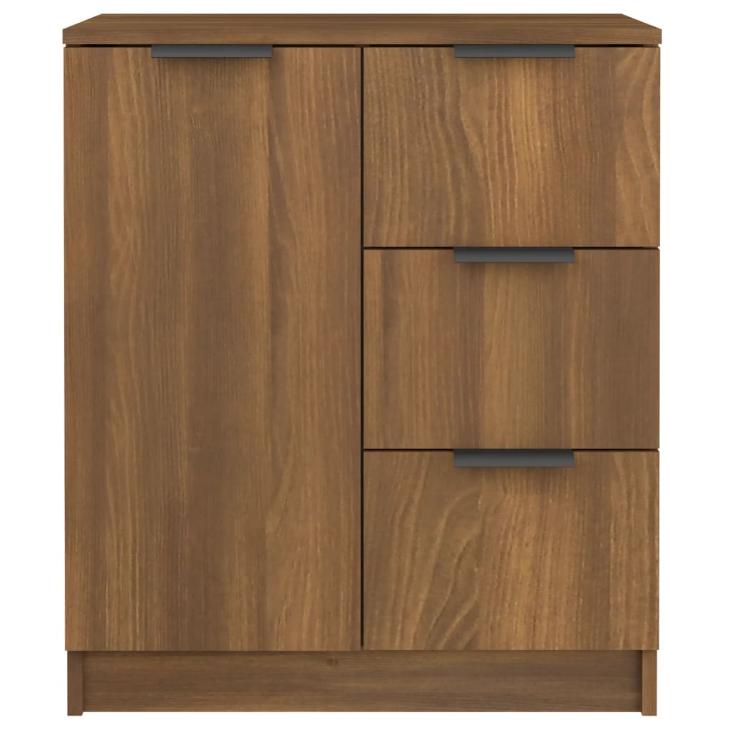 vidaXL Servante, 2 buc., stejar maro, 60x30x70 cm, lemn prelucrat