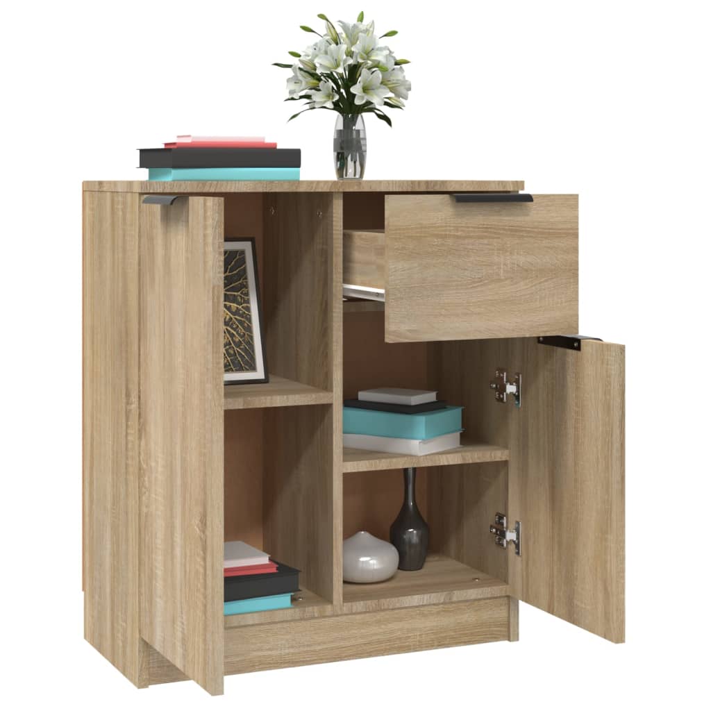 vidaXL Servante, 2 piese, stejar sonoma, 60x30x70 cm, lemn prelucrat vidaXL Servante, 2 piese, stejar sonoma, 60x30x70 cm, lemn prelucrat