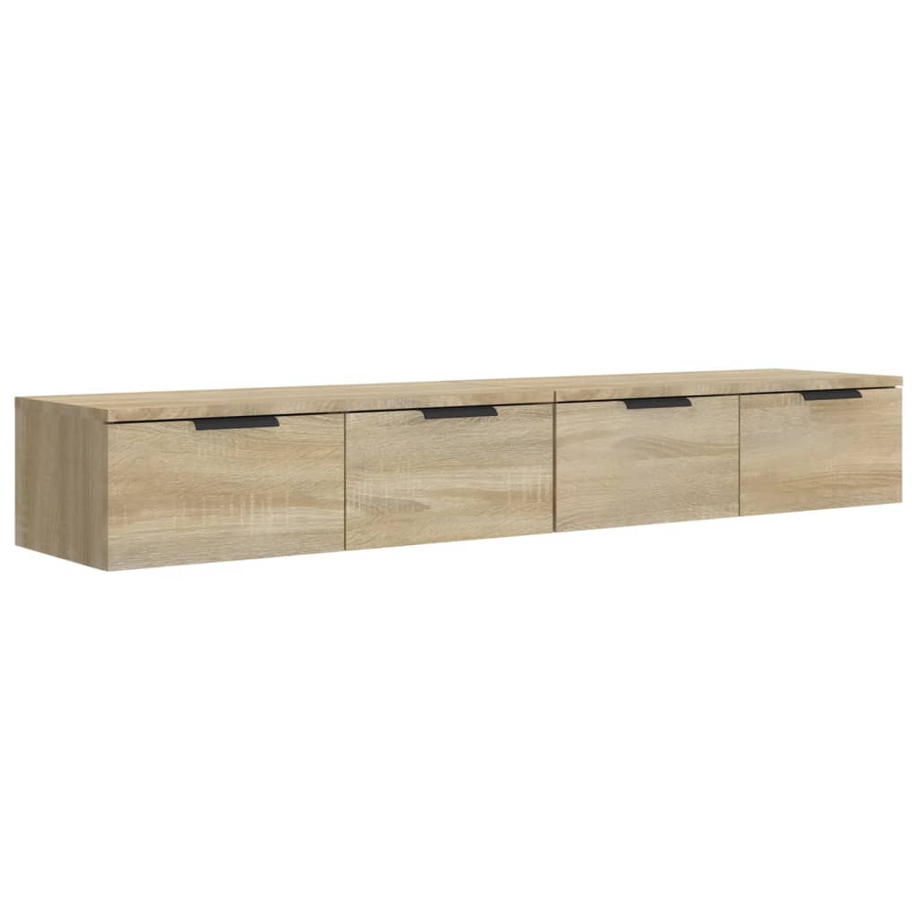 vidaXL Dulapuri perete 2 buc, stejar sonoma 68x30x20 cm lemn prelucrat