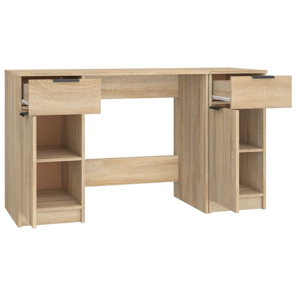 vidaXL Birou cu dulap lateral, stejar sonoma, lemn prelucrat vidaXL Birou cu dulap lateral, stejar sonoma, lemn prelucrat