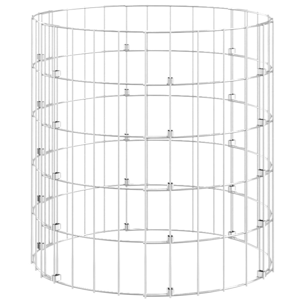 vidaXL Compostor de grădină, Ø50x50 cm, oțel galvanizat vidaXL Compostor de grădină, Ø50x50 cm, oțel galvanizat