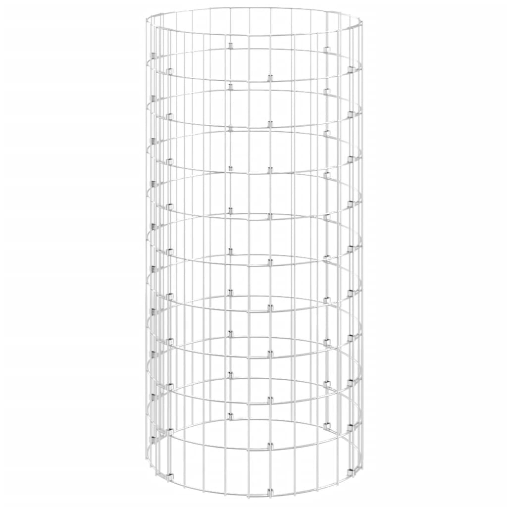 vidaXL Compostor de grădină, Ø50x100 cm, oțel galvanizat vidaXL Compostor de grădină, Ø50x100 cm, oțel galvanizat