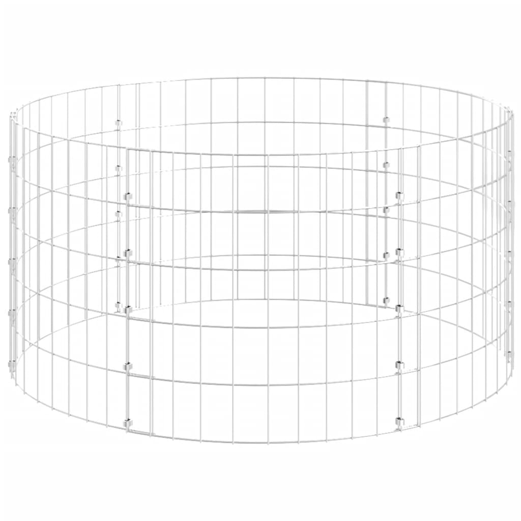 vidaXL Compostor de grădină, Ø100x50 cm, oțel galvanizat vidaXL Compostor de grădină, Ø100x50 cm, oțel galvanizat