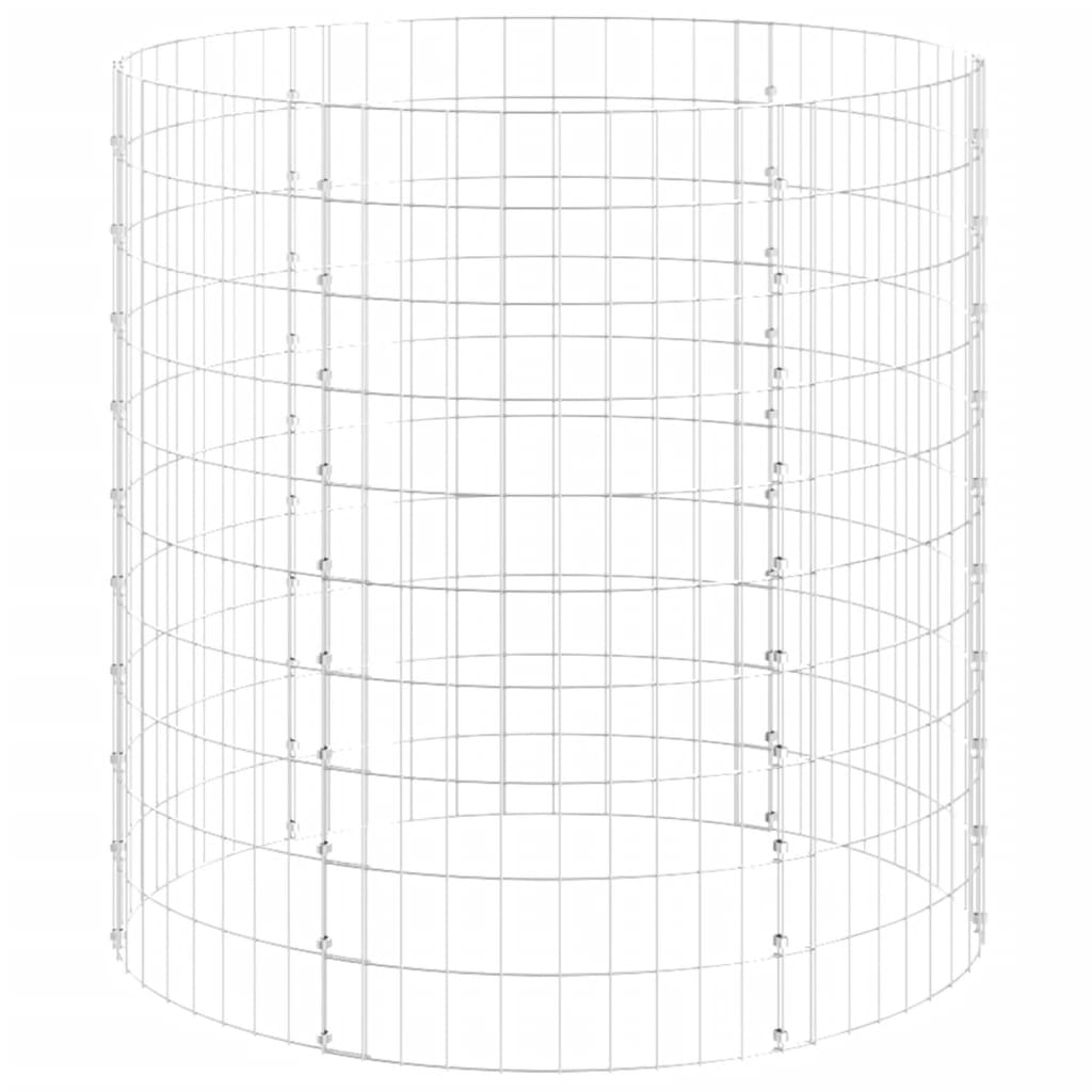 vidaXL Compostor de grădină, Ø100x100 cm, oțel galvanizat vidaXL Compostor de grădină, Ø100x100 cm, oțel galvanizat
