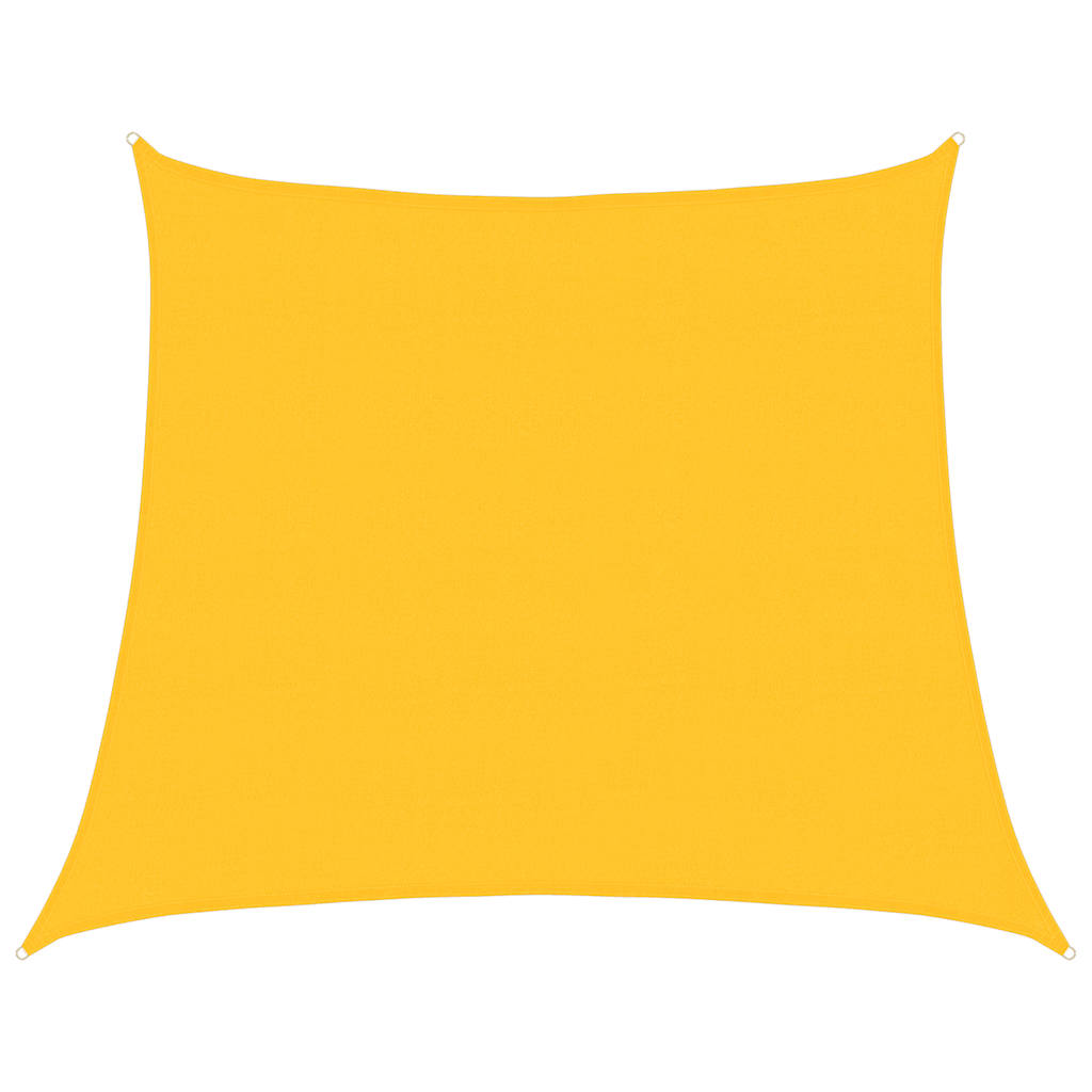vidaXL Pânză parasolar, galben, 4/5x4 m, HDPE, 160 g/m², trapez