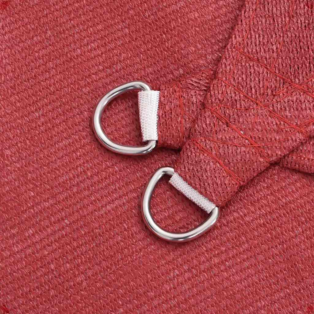 vidaXL Pânză parasolar, roșu, 2x2 m, HDPE, 160 g/m²