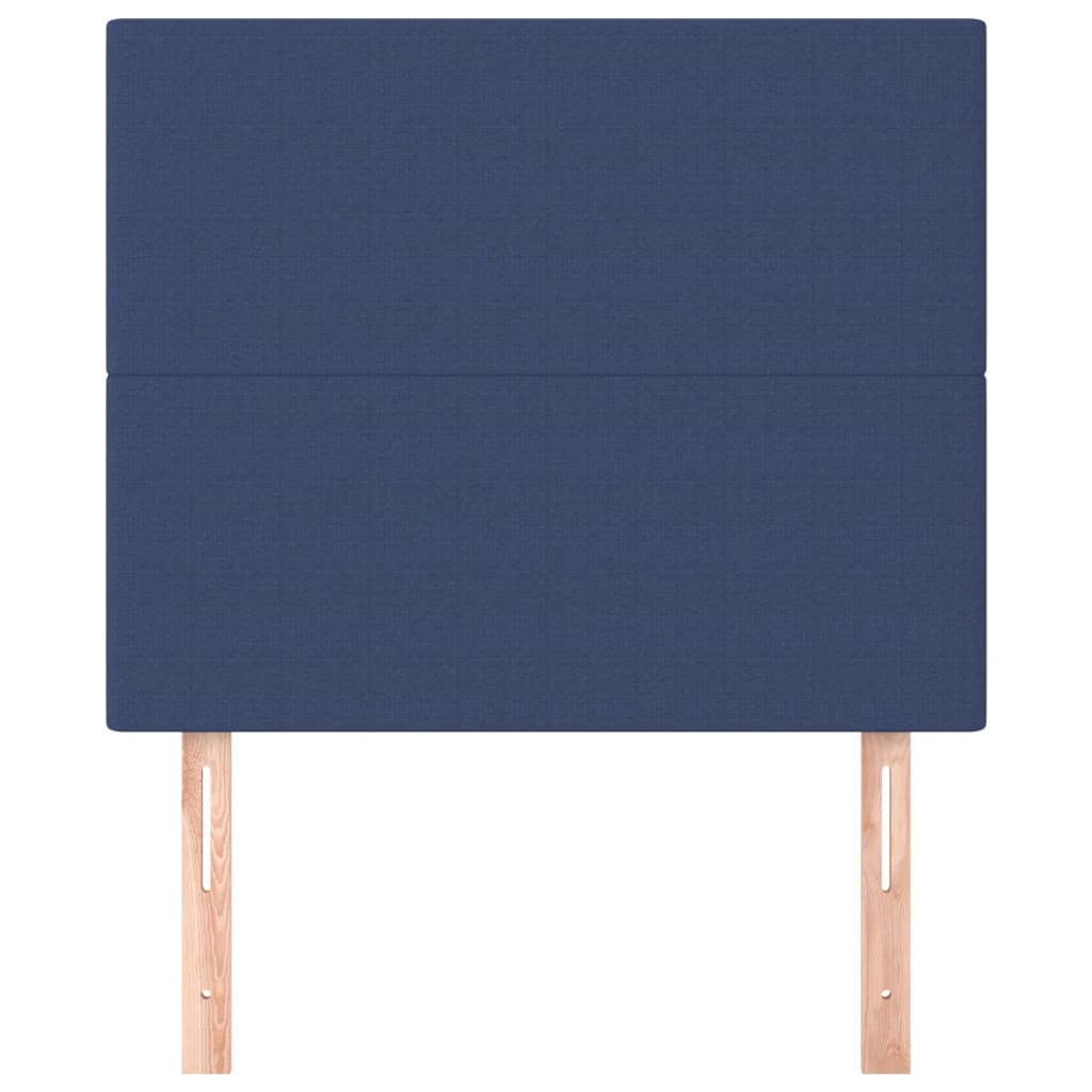 vidaXL Tăblii de pat, 2 buc, albastru, 100x5x78/88 cm, textil vidaXL Tăblii de pat, 2 buc, albastru, 100x5x78/88 cm, textil