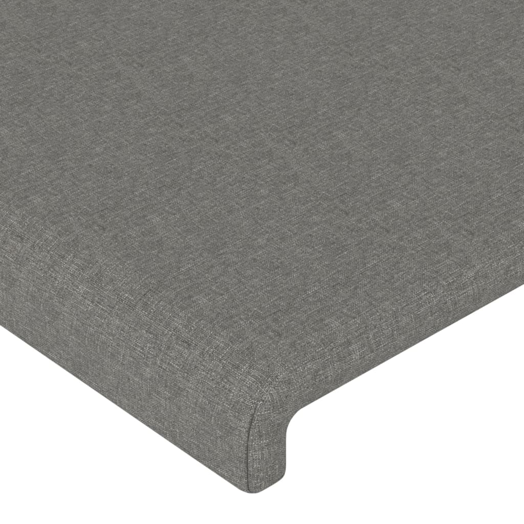 vidaXL Tăblii de pat, 4 buc, gri închis, 72x5x78/88 cm, textil vidaXL Tăblii de pat, 4 buc, gri închis, 72x5x78/88 cm, textil