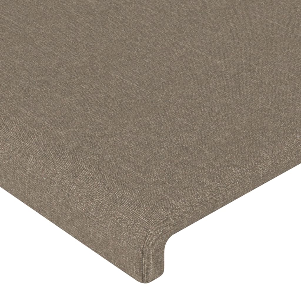 vidaXL Tăblii de pat, 4 buc, gri taupe, 90x5x78/88 cm, textil