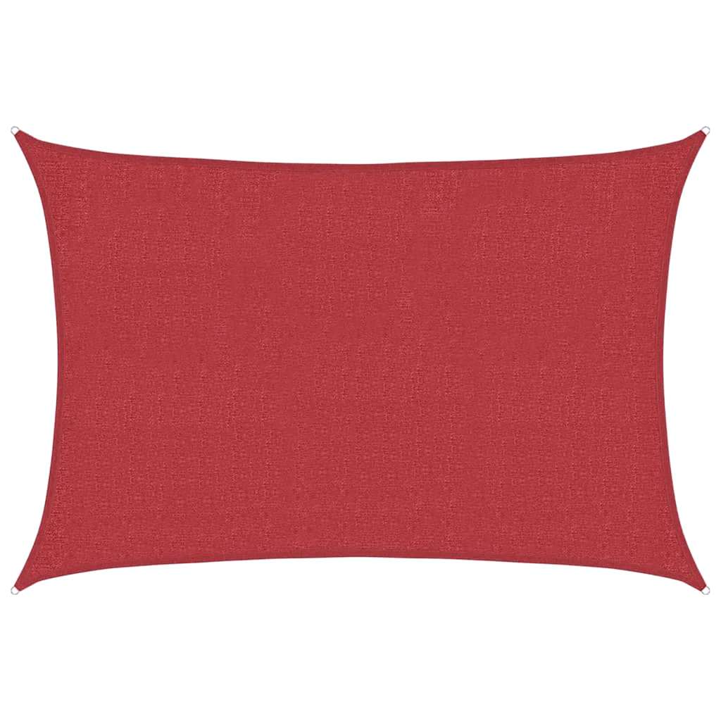 vidaXL Pânză parasolar, roșu, 2x2,5 m, HDPE, 160 g/m²