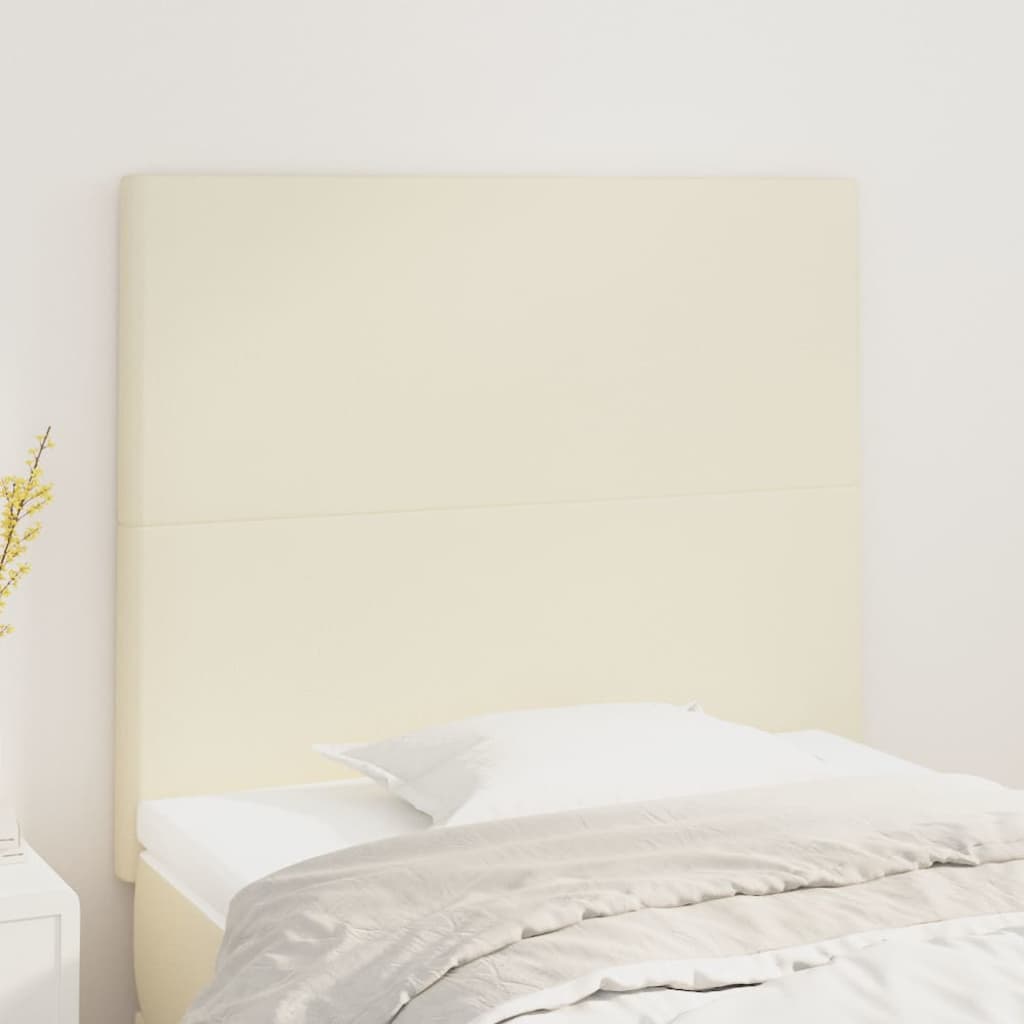 vidaXL Tăblii de pat, 2 buc, crem, 90x5x78/88 cm, piele ecologică vidaXL Tăblii de pat, 2 buc, crem, 90x5x78/88 cm, piele ecologică