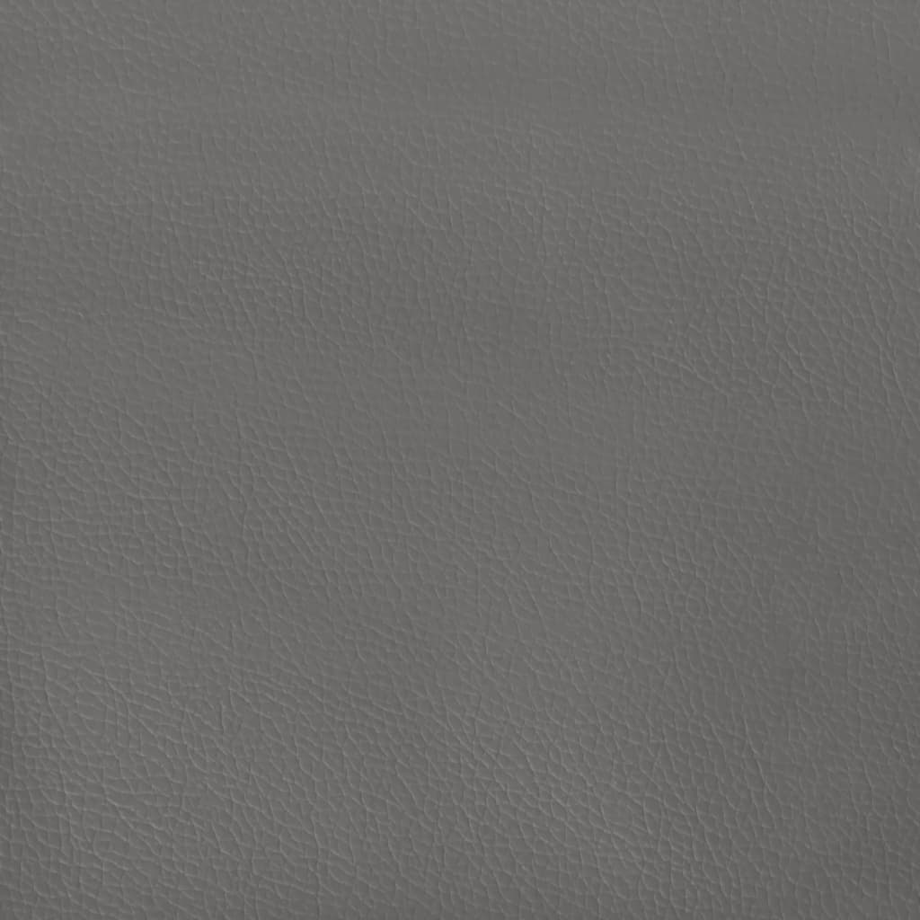 vidaXL Tăblii de pat, 4 buc, gri, 72x5x78/88 cm, piele ecologică