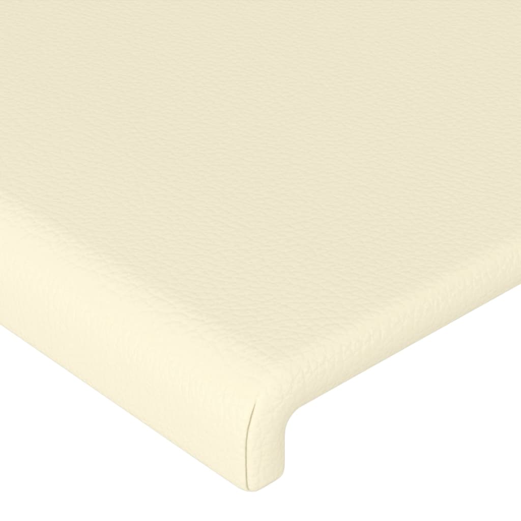 vidaXL Tăblii de pat, 4 buc, crem, 90x5x78/88 cm, piele ecologică vidaXL Tăblii de pat, 4 buc, crem, 90x5x78/88 cm, piele ecologică