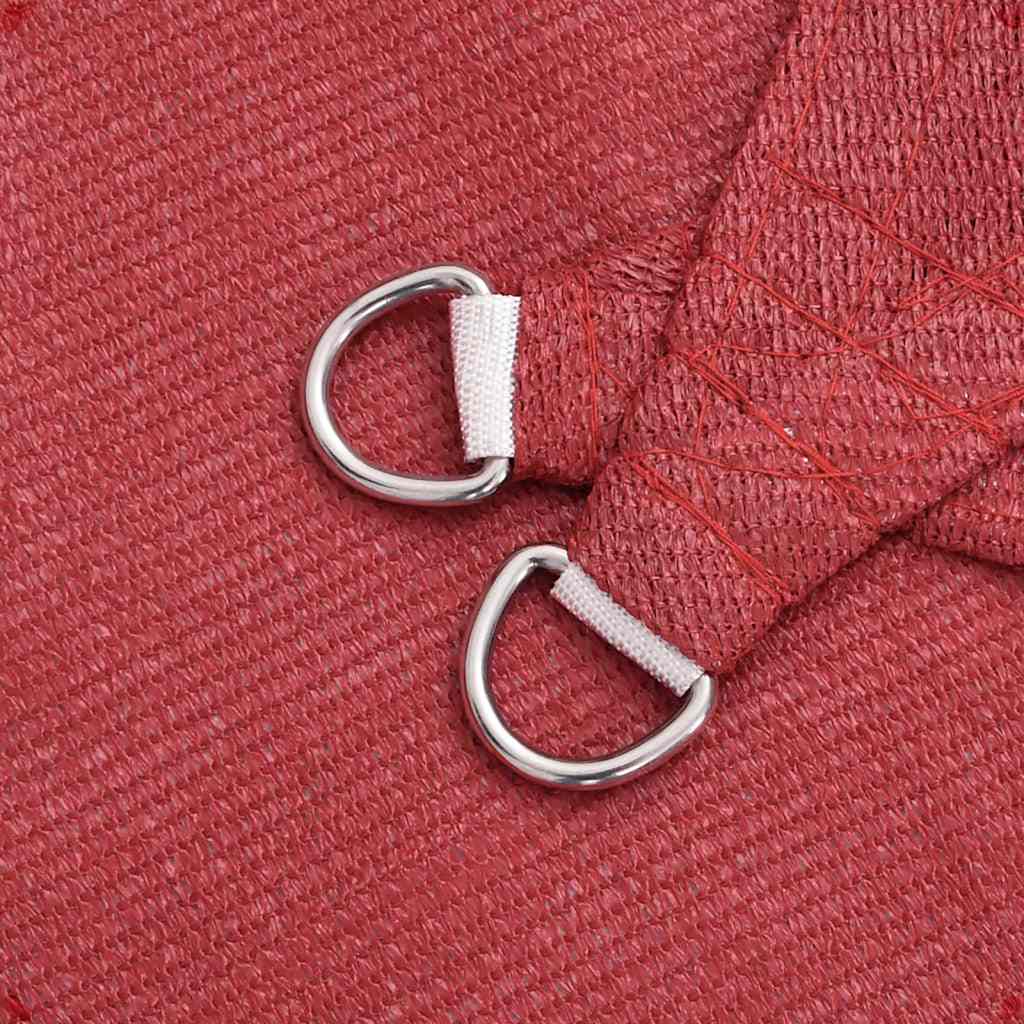 vidaXL Pânză parasolar, roșu, 2,5x3 m, HDPE, 160 g/m²