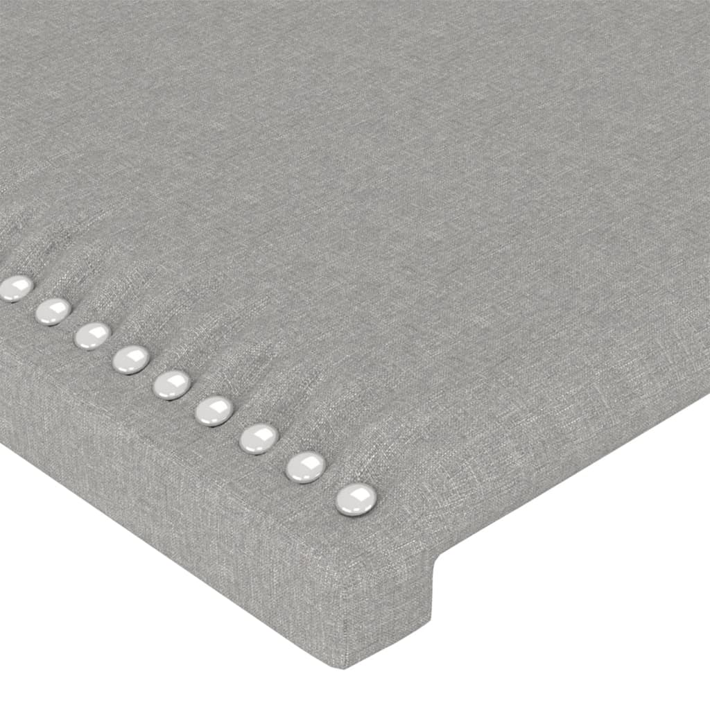 vidaXL Tăblii de pat, 4 buc, gri deschis, 80x5x78/88 cm, textil
