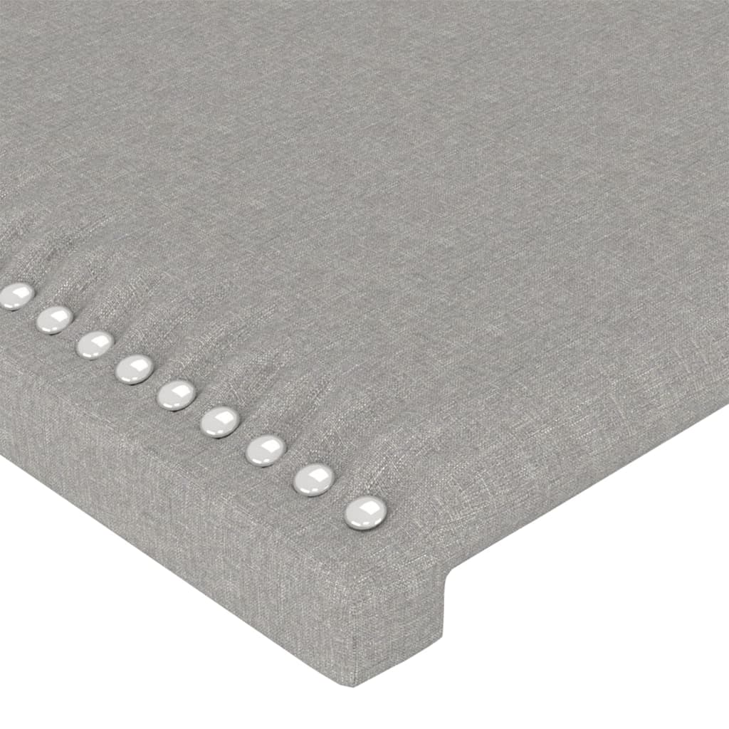 vidaXL Tăblii de pat, 4 buc, gri deschis, 90x5x78/88 cm, textil vidaXL Tăblii de pat, 4 buc, gri deschis, 90x5x78/88 cm, textil