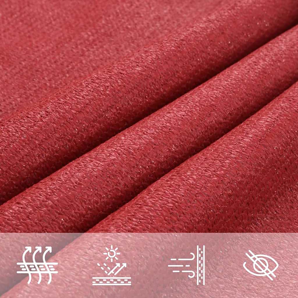 vidaXL Pânză parasolar, roșu, 2,5x5 m, HDPE, 160 g/m² vidaXL Pânză parasolar, roșu, 2,5x5 m, HDPE, 160 g/m²