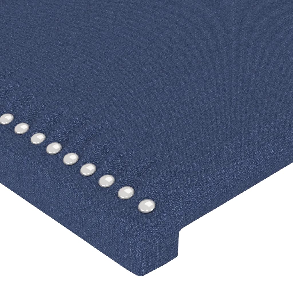 vidaXL Tăblii de pat, 4 buc, albastru, 100x5x78/88 cm, textil vidaXL Tăblii de pat, 4 buc, albastru, 100x5x78/88 cm, textil