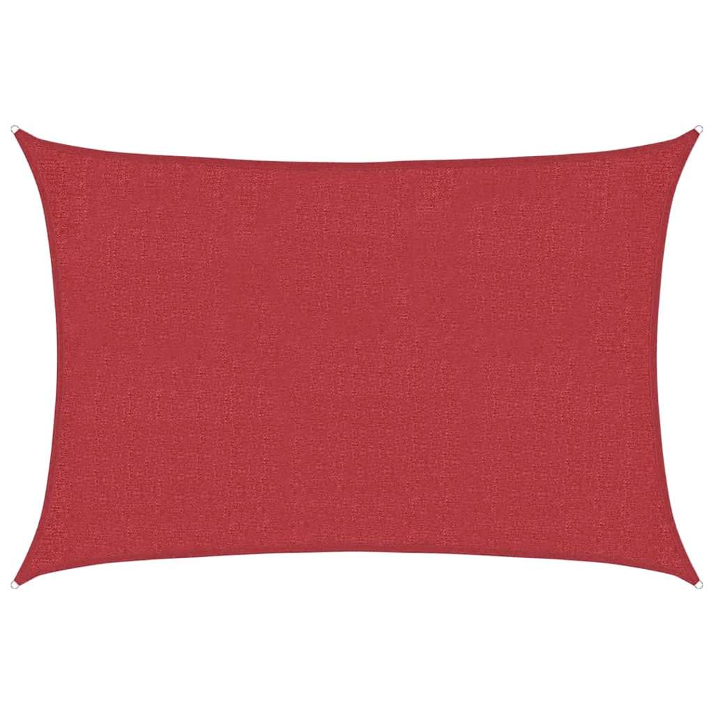 vidaXL Pânză parasolar, roșu, 3x4,5 m, HDPE, 160 g/m²