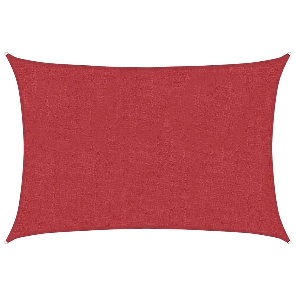 vidaXL Pânză parasolar, roșu, 3x5 m, HDPE, 160 g/m²