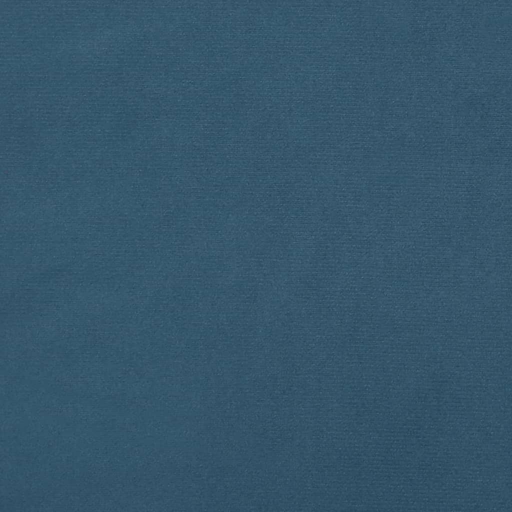 vidaXL Tăblii de pat, 4 buc, albastru închis, 80x5x78/88 cm, catifea