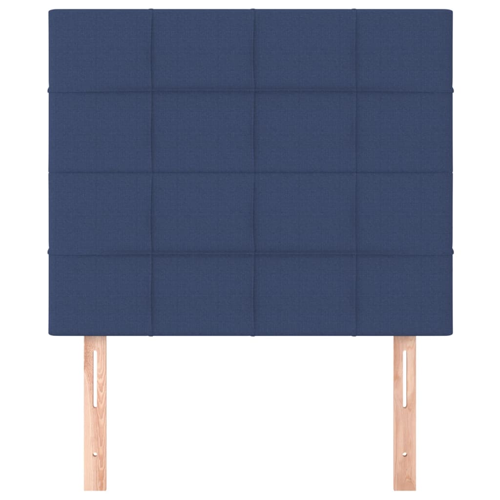 vidaXL Tăblii de pat, 2 buc, albastru, 80x5x78/88 cm, textil vidaXL Tăblii de pat, 2 buc, albastru, 80x5x78/88 cm, textil