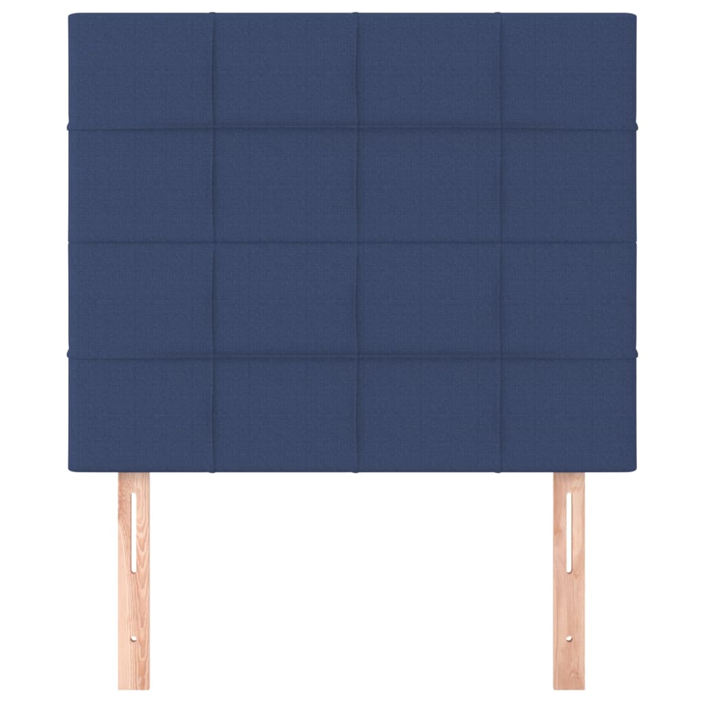 vidaXL Tăblii de pat, 2 buc, albastru, 100x5x78/88 cm, textil vidaXL Tăblii de pat, 2 buc, albastru, 100x5x78/88 cm, textil