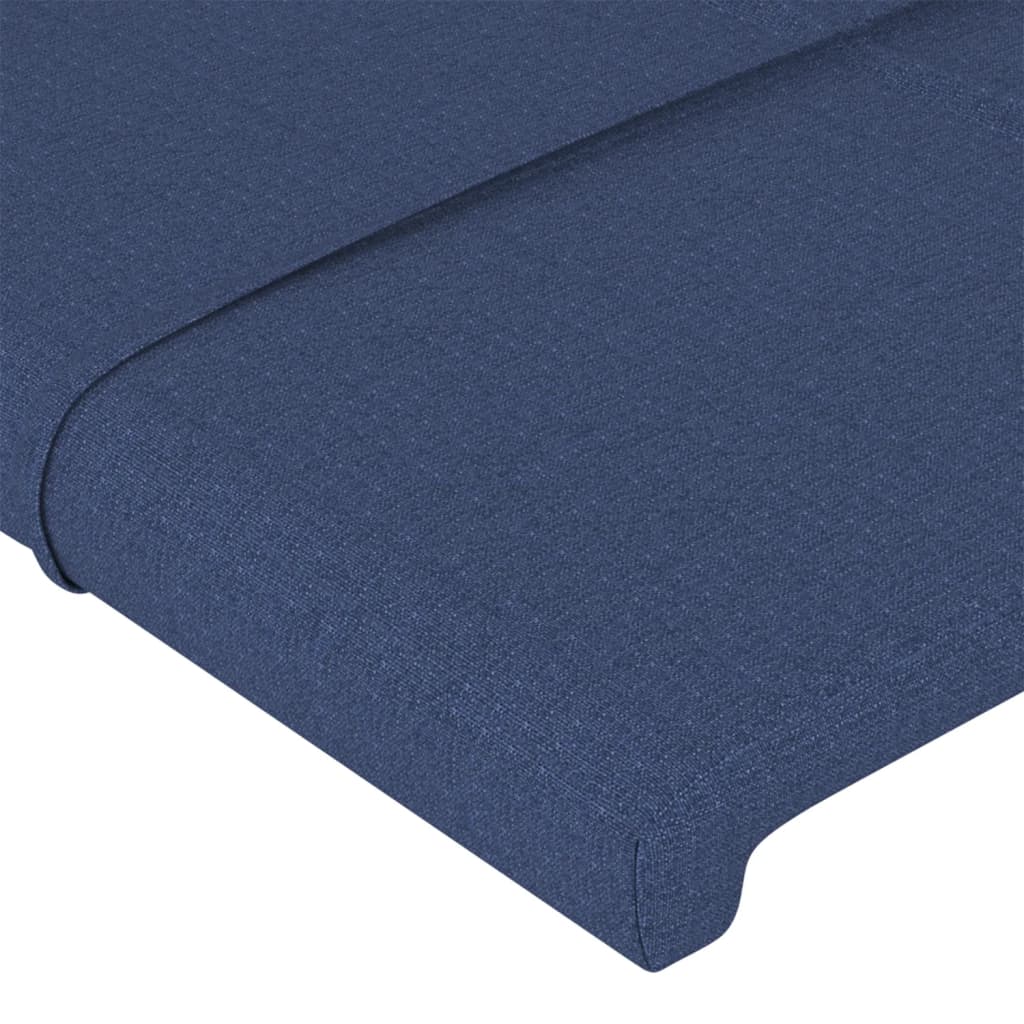 vidaXL Tăblii de pat, 4 buc, albastru, 72x5x78/88 cm, textil vidaXL Tăblii de pat, 4 buc, albastru, 72x5x78/88 cm, textil