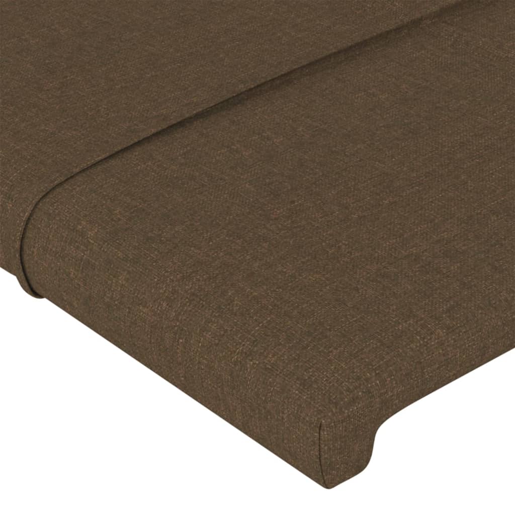 vidaXL Tăblii de pat, 4 buc, maro închis, 80x5x78/88 cm, textil vidaXL Tăblii de pat, 4 buc, maro închis, 80x5x78/88 cm, textil