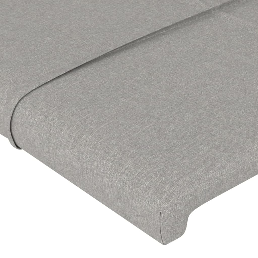 vidaXL Tăblii de pat, 4 buc, gri deschis, 90x5x78/88 cm, textil vidaXL Tăblii de pat, 4 buc, gri deschis, 90x5x78/88 cm, textil