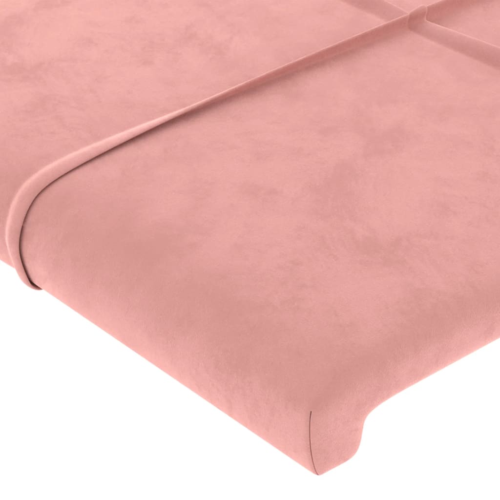 vidaXL Tăblii de pat, 4 buc, roz, 90x5x78/88 cm, catifea vidaXL Tăblii de pat, 4 buc, roz, 90x5x78/88 cm, catifea