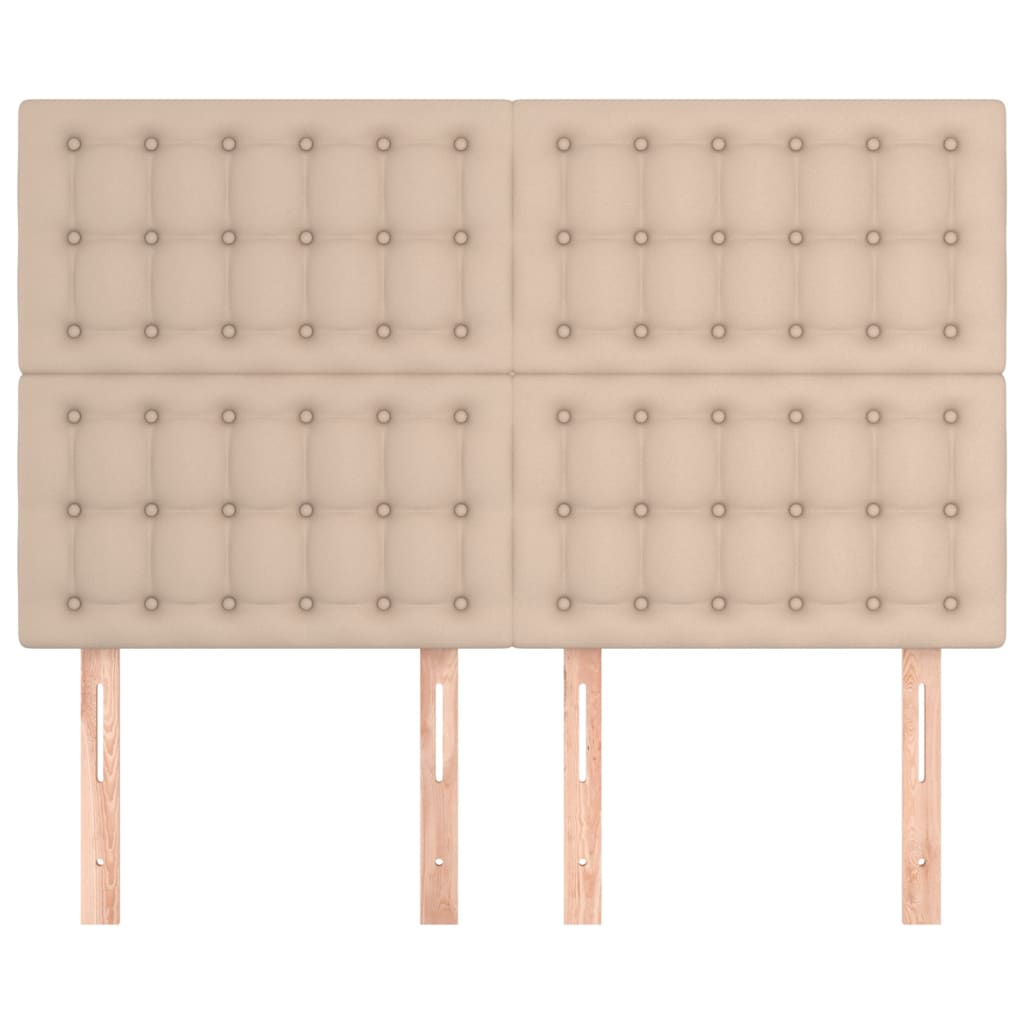 vidaXL Tăblii de pat 4 buc. cappuccino 72x5x78/88 cm piele ecologică vidaXL Tăblii de pat 4 buc. cappuccino 72x5x78/88 cm piele ecologică
