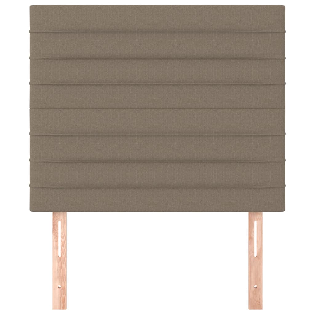 vidaXL Tăblii de pat, 2 buc, gri taupe, 80x5x78/88 cm, textil vidaXL Tăblii de pat, 2 buc, gri taupe, 80x5x78/88 cm, textil