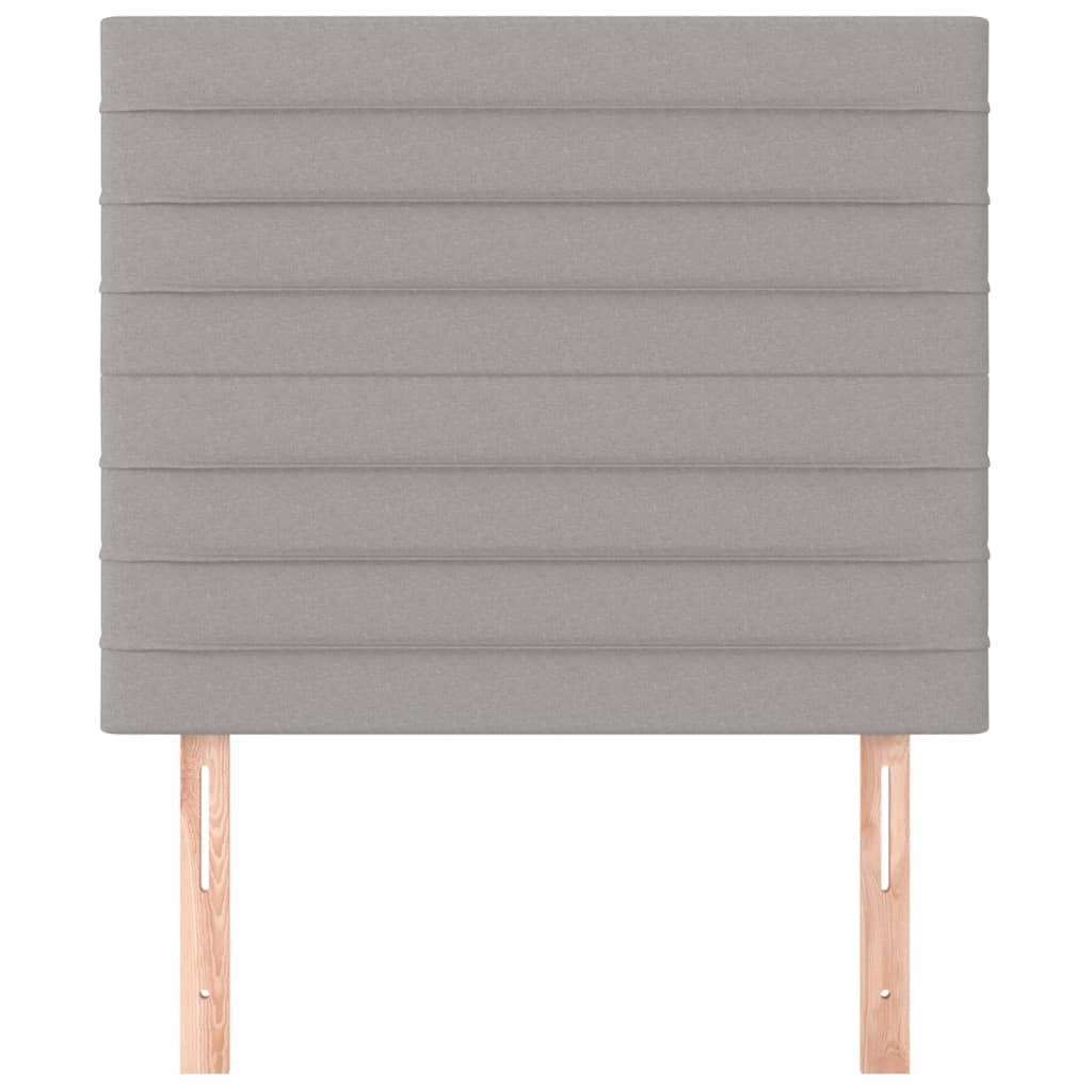 vidaXL Tăblii de pat, 2 buc, gri deschis, 90x5x78/88 cm, textil vidaXL Tăblii de pat, 2 buc, gri deschis, 90x5x78/88 cm, textil