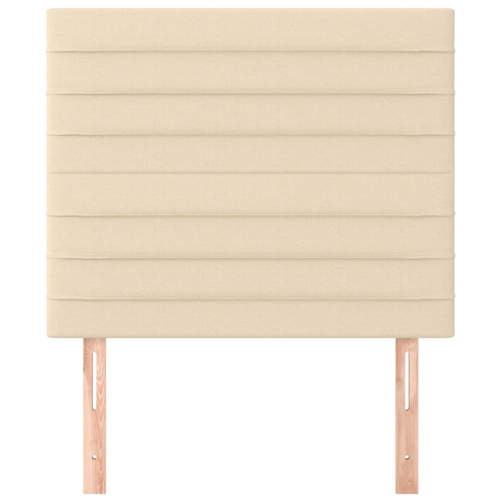 vidaXL Tăblii de pat, 2 buc, crem, 100x5x78/88 cm, textil vidaXL Tăblii de pat, 2 buc, crem, 100x5x78/88 cm, textil